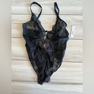 Adore Me Rosie Crotchless Bodysuit Lingerie Black XL NWT IN PACKAGE